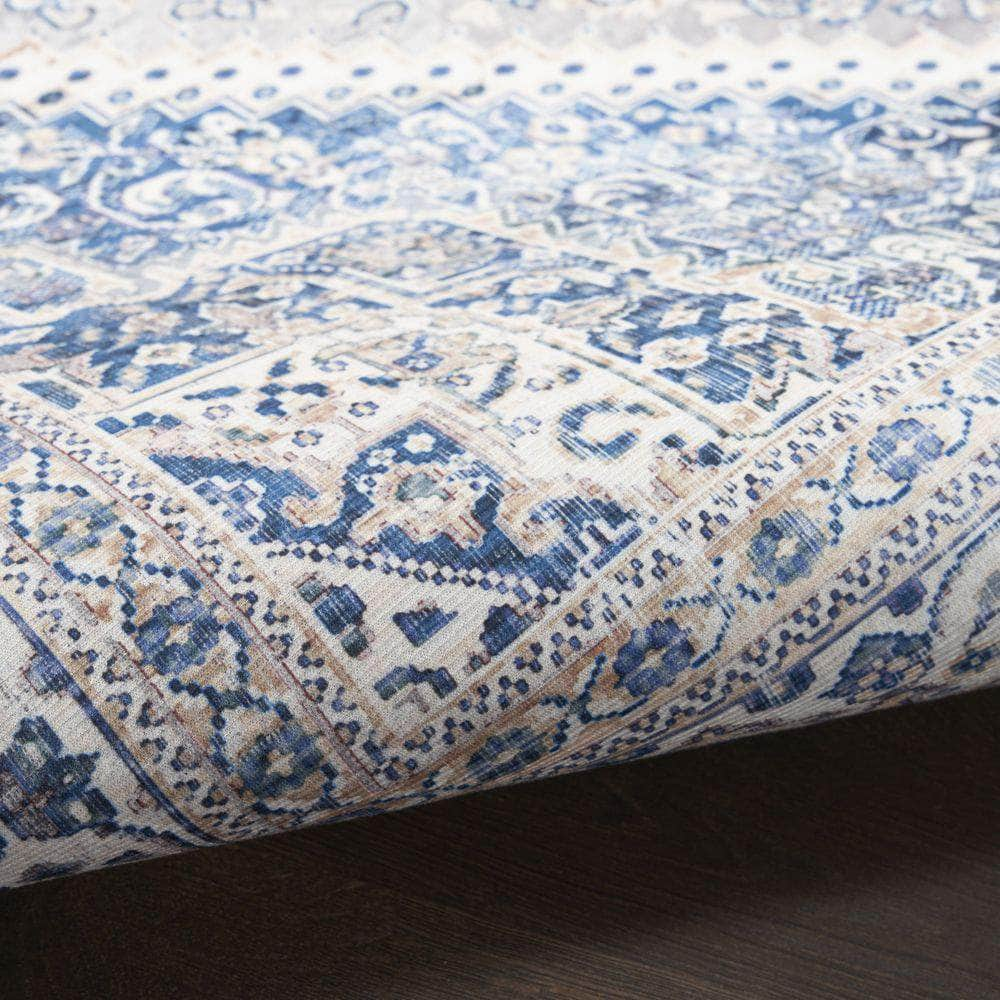 Vintage Home VNH01 Beige Blue Rug #color_beige blue