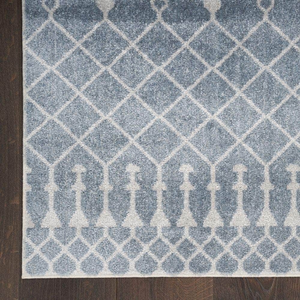 Astra Machine Washable ASW10 Blue Rugs #color_blue