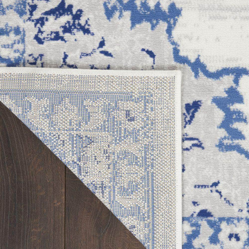 Whimsicle WHS14 Ivory Blue Rugs #color_ivory blue