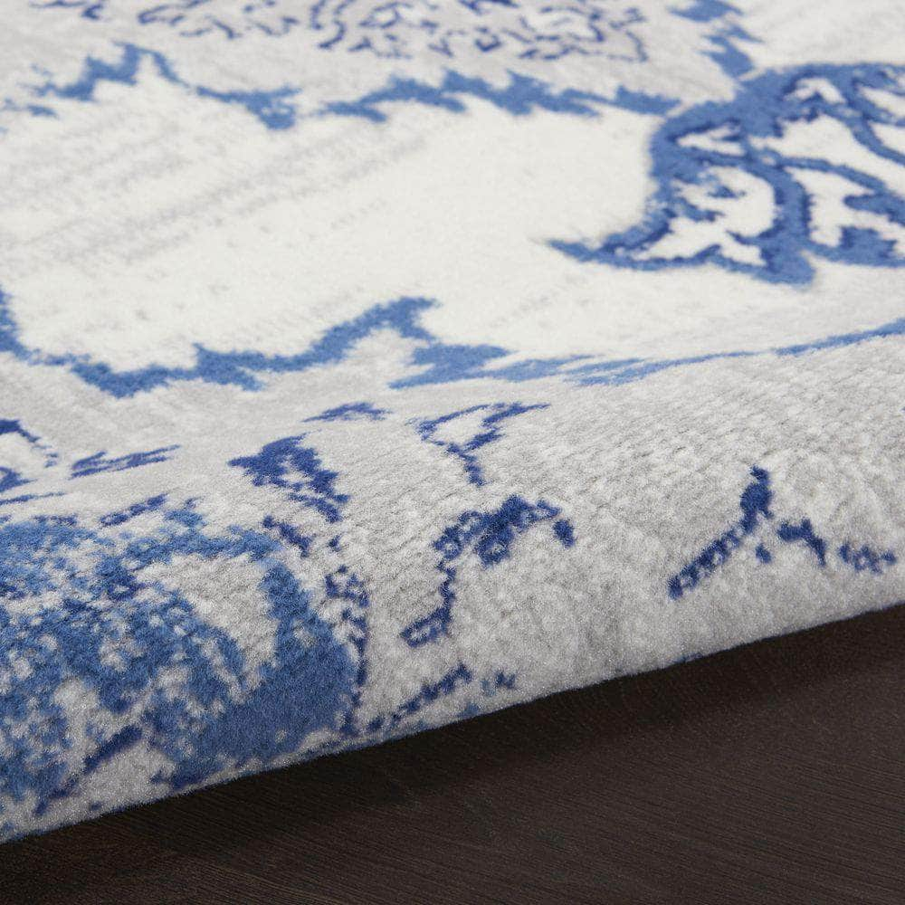 Whimsicle WHS14 Ivory Blue Rugs #color_ivory blue