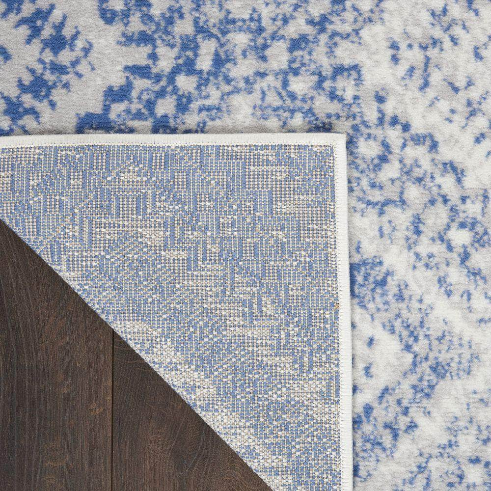 Whimsicle WHS17 Ivory Blue Rugs #color_ivory blue