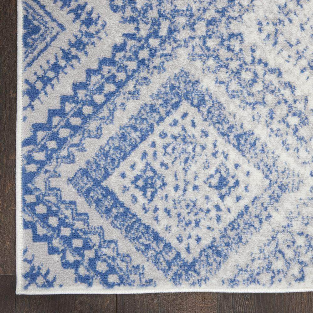 Whimsicle WHS17 Ivory Blue Rugs #color_ivory blue