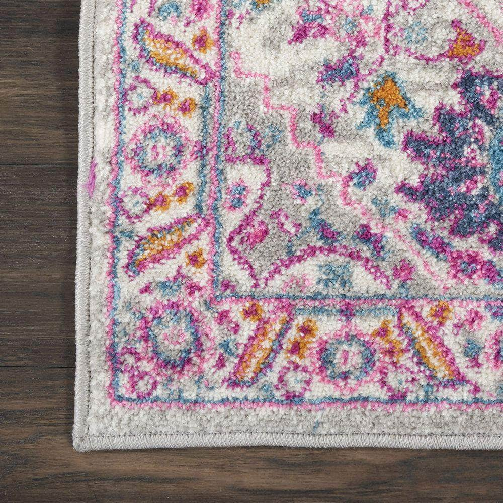 Passion PSN20 Light Grey/Pink Rugs #color_light grey/pink