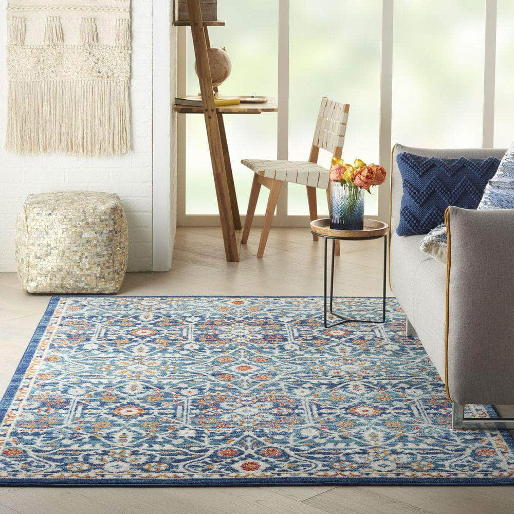 Passion PSN28 Blue/Multicolor Rugs #color_blue/multicolor