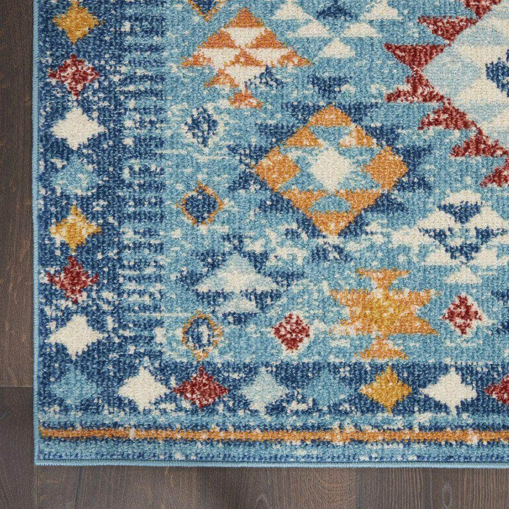 Passion PSN47 Blue/Multicolor Rugs #color_blue/multicolor