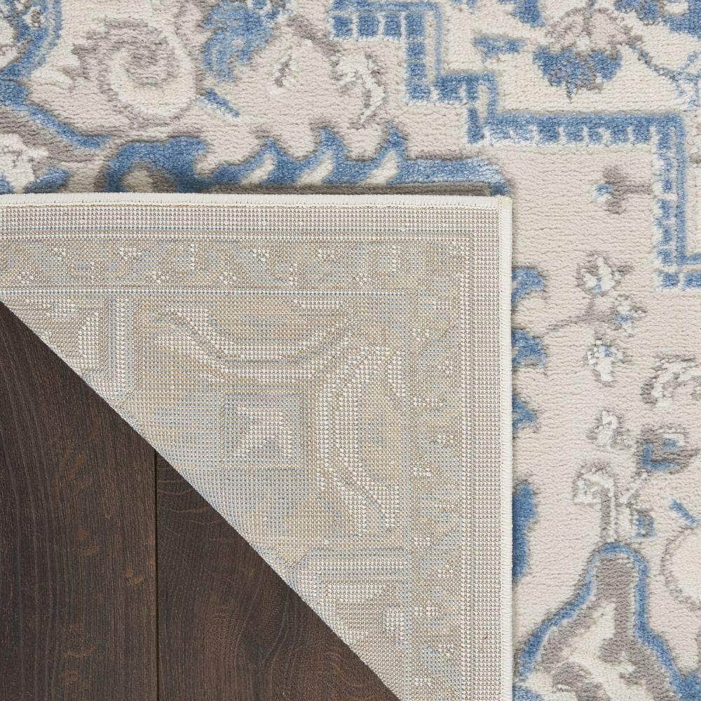 Elation ETN10 Ivory Blue Rugs #color_ivory blue