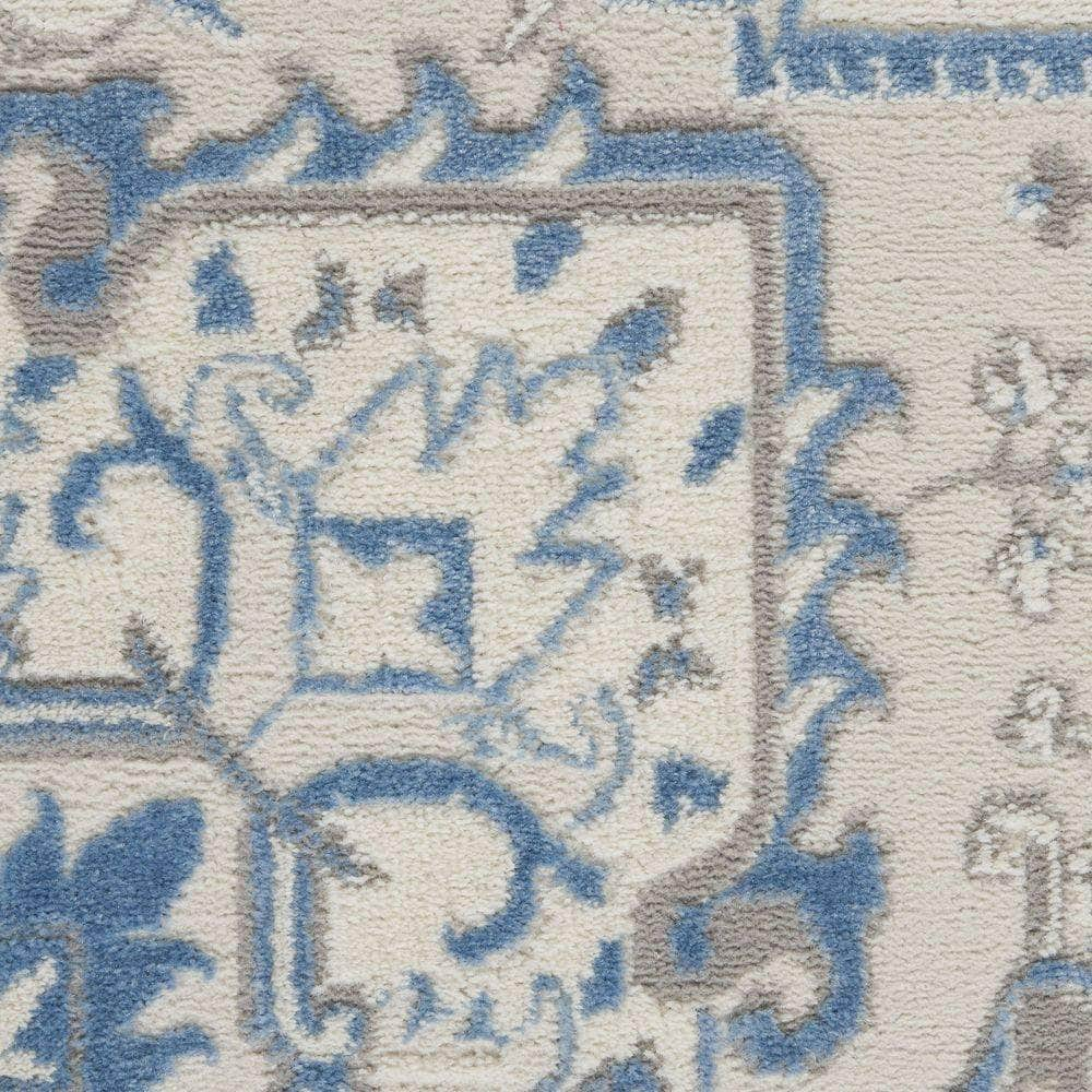 Elation ETN10 Ivory Blue Rugs #color_ivory blue