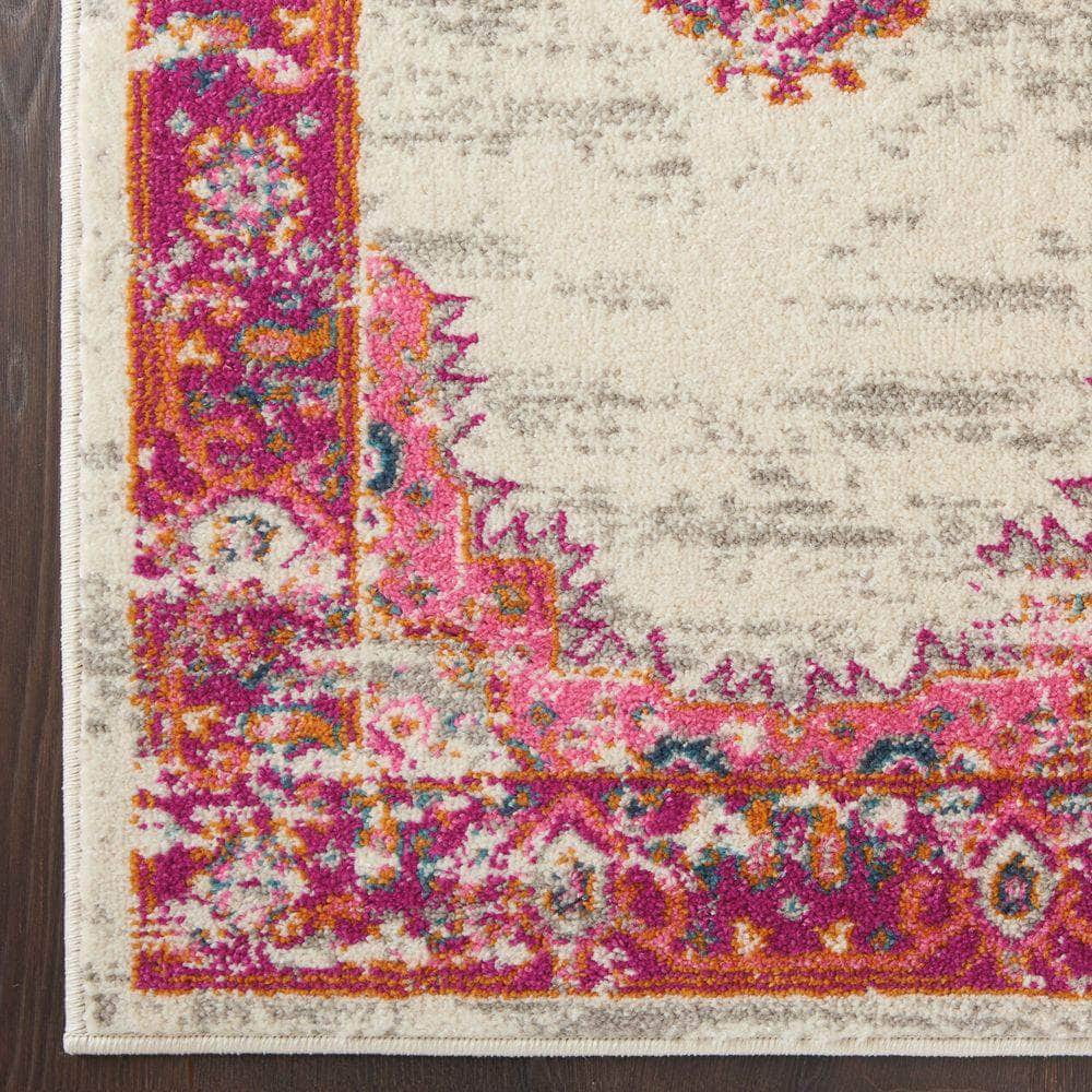 Passion PSN03 Ivory/Fuchsia Rugs #color_ivory/fuchsia