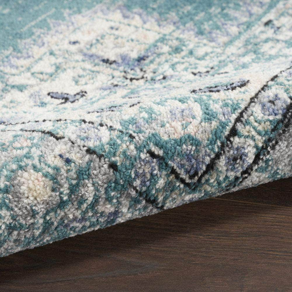 Passion PSN03 Turquoise Grey Rugs #color_turquoise grey