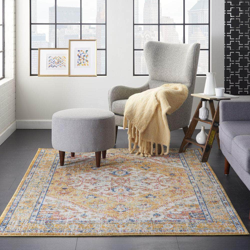 Passion PSN23 Ivory/Yellow Rugs #color_ivory/yellow