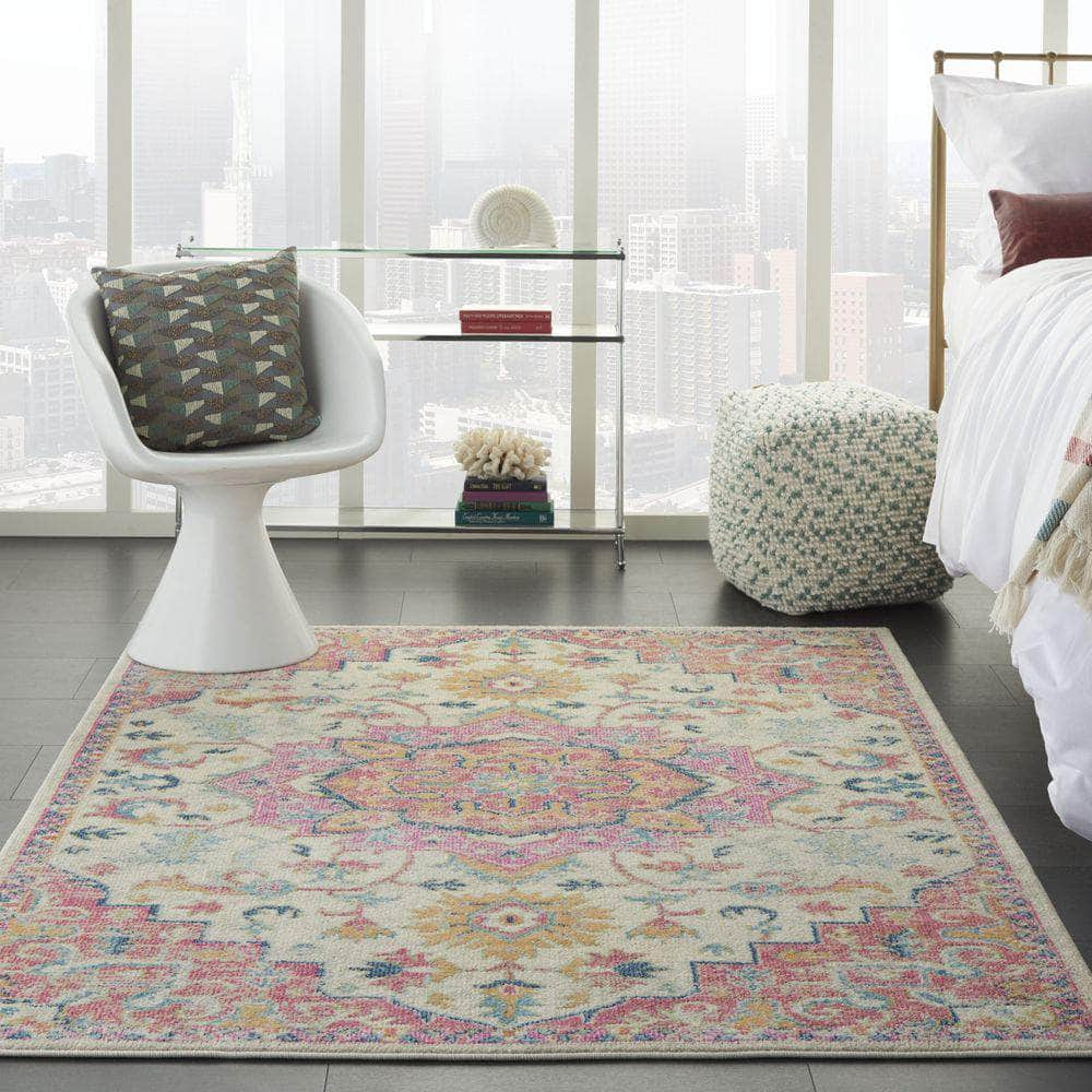 Passion PSN25 Ivory/Pink Rugs #color_ivory/pink