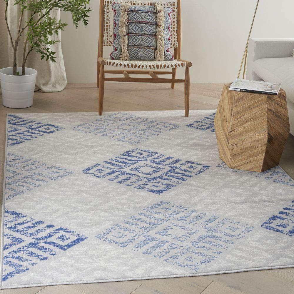 Whimsicle WHS18 Grey Blue Rugs #color_grey blue