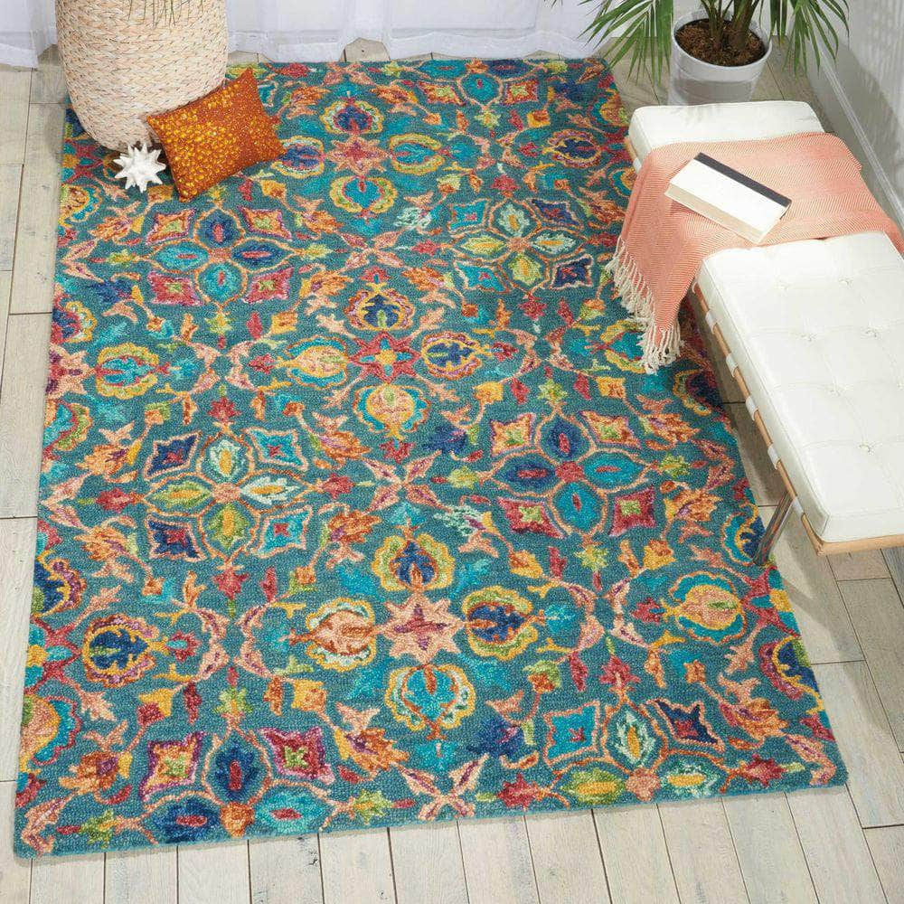 Vivid VIV08 Teal Rugs #color_teal