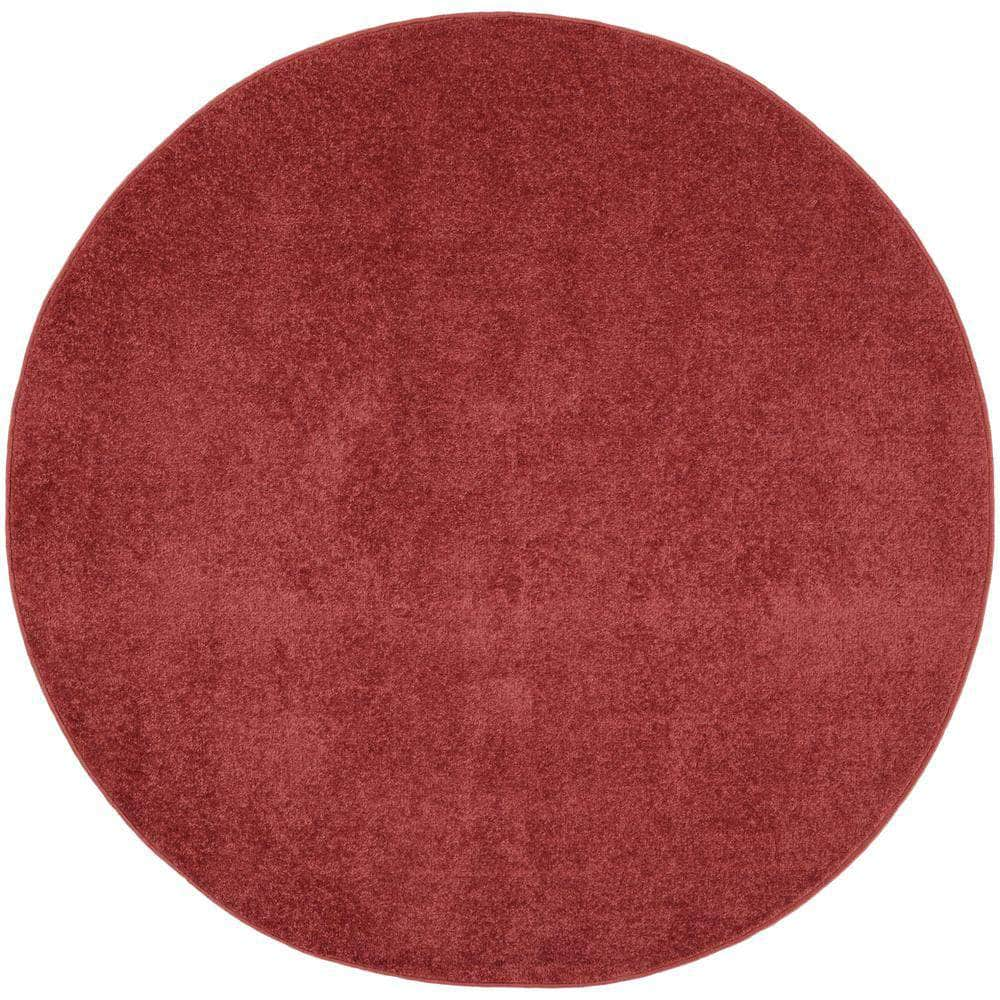 Nourison Essentials NRE01 Brick Red Rugs #color_brick red