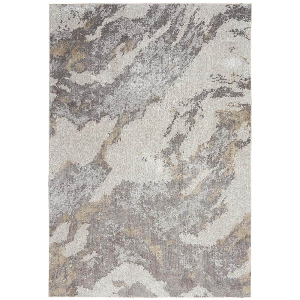 Sleek Textures SLE03 Brown/Ivory Rugs #color_brown/ivory