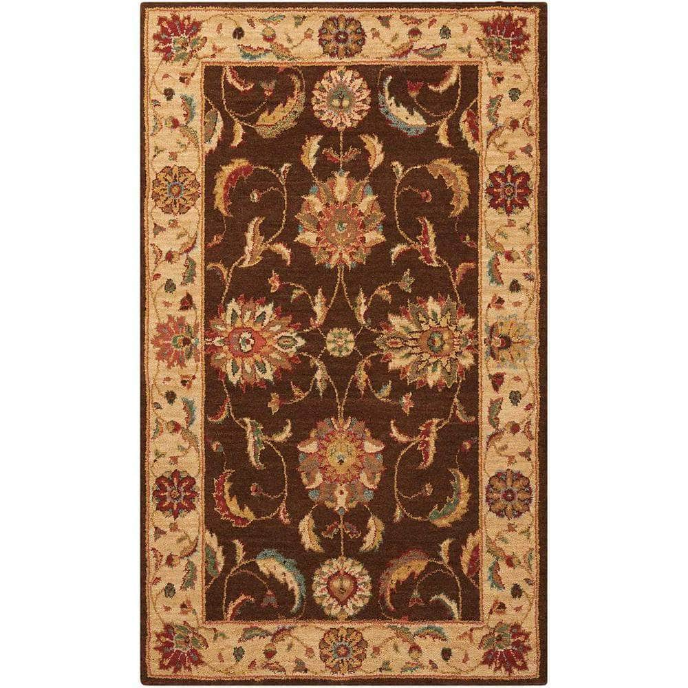 Living Treasures LI04 Brown Rugs #color_brown