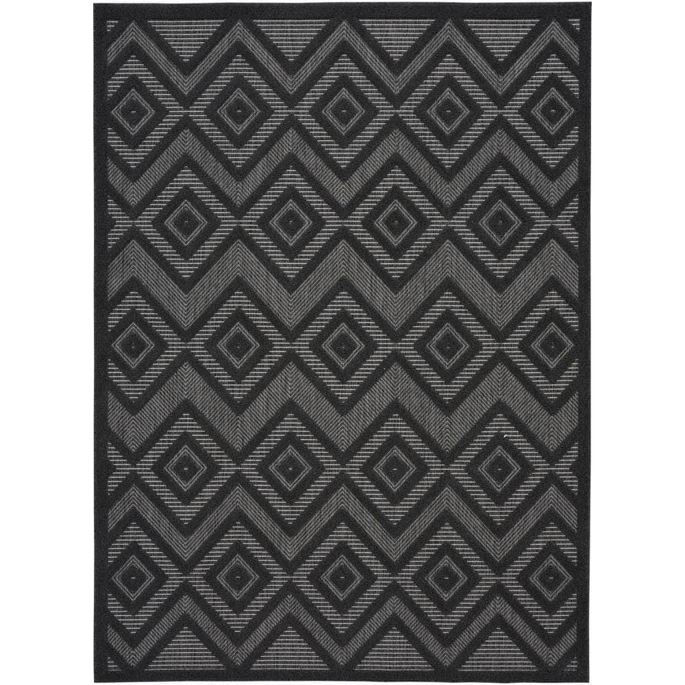 Versatile NRV01 Charcoal/Black Rugs #color_charcoal/black