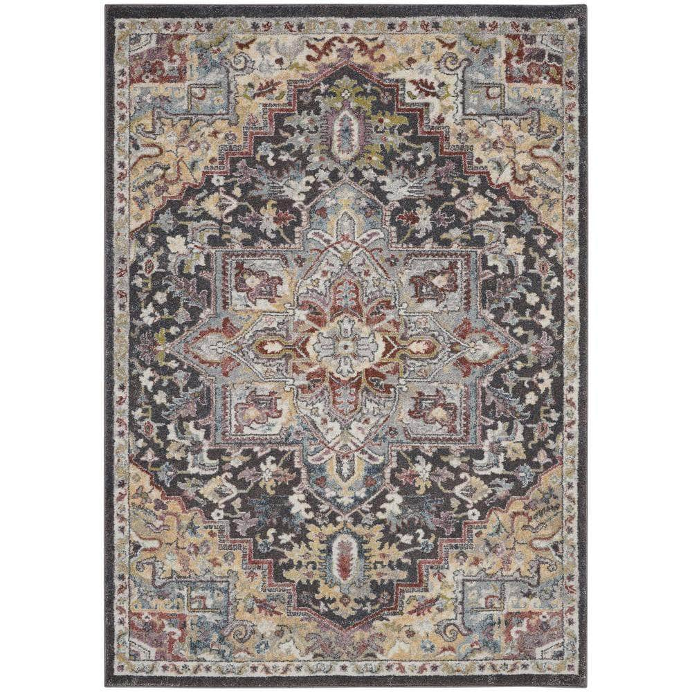 Juniper JPR04 Charcoal Multi Rugs #color_charcoal multi