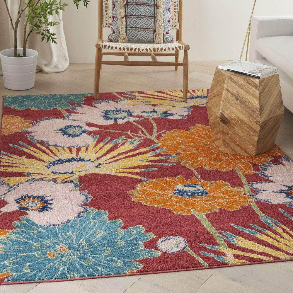 Allur ALR06 Turquoise Multicolor Rugs #color_turquoise multicolor