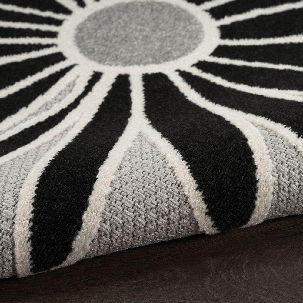 Aloha ALH33 Black White Rugs #color_black white