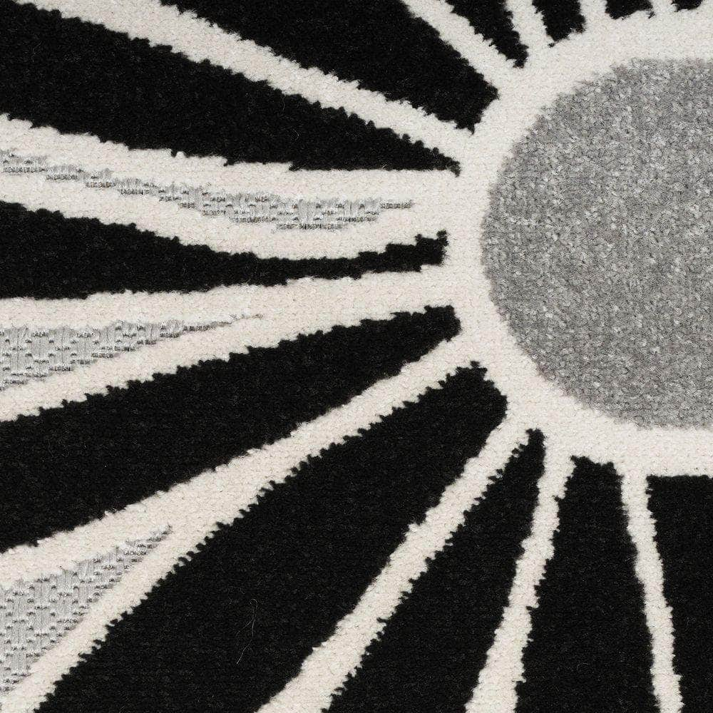 Aloha ALH33 Black White Rugs #color_black white