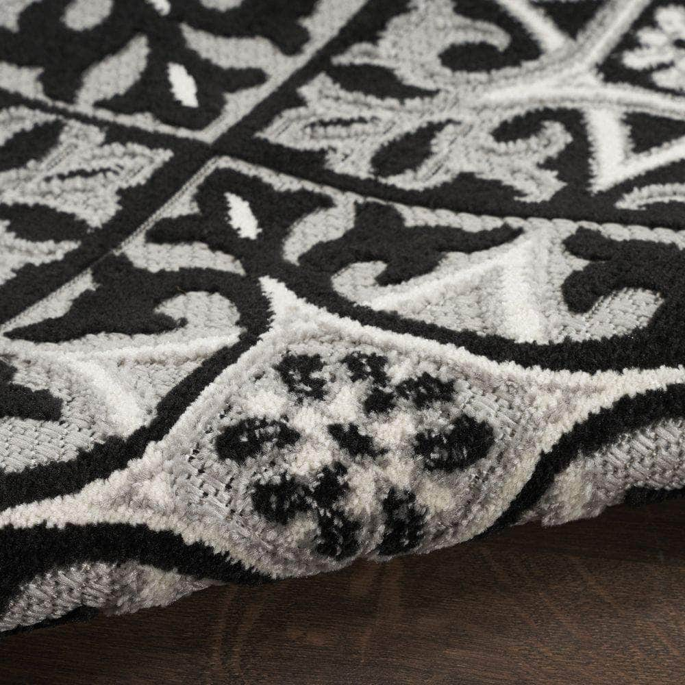 Aloha ALH34 Black White Rugs #color_black white