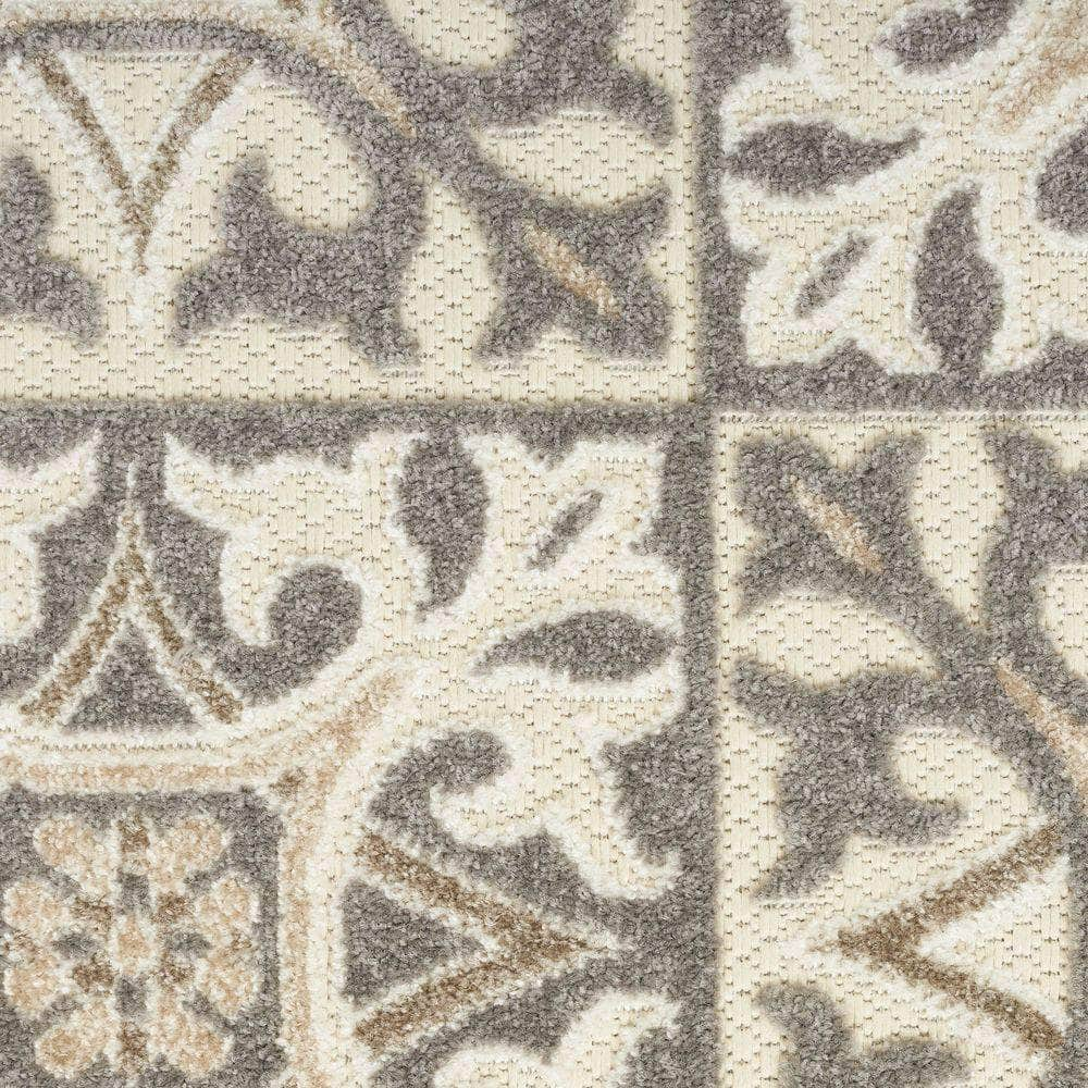 Aloha ALH34 Ivory Grey Rugs #color_ivory grey