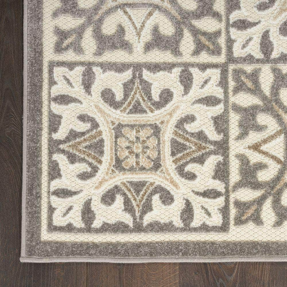 Aloha ALH34 Ivory Grey Rugs #color_ivory grey