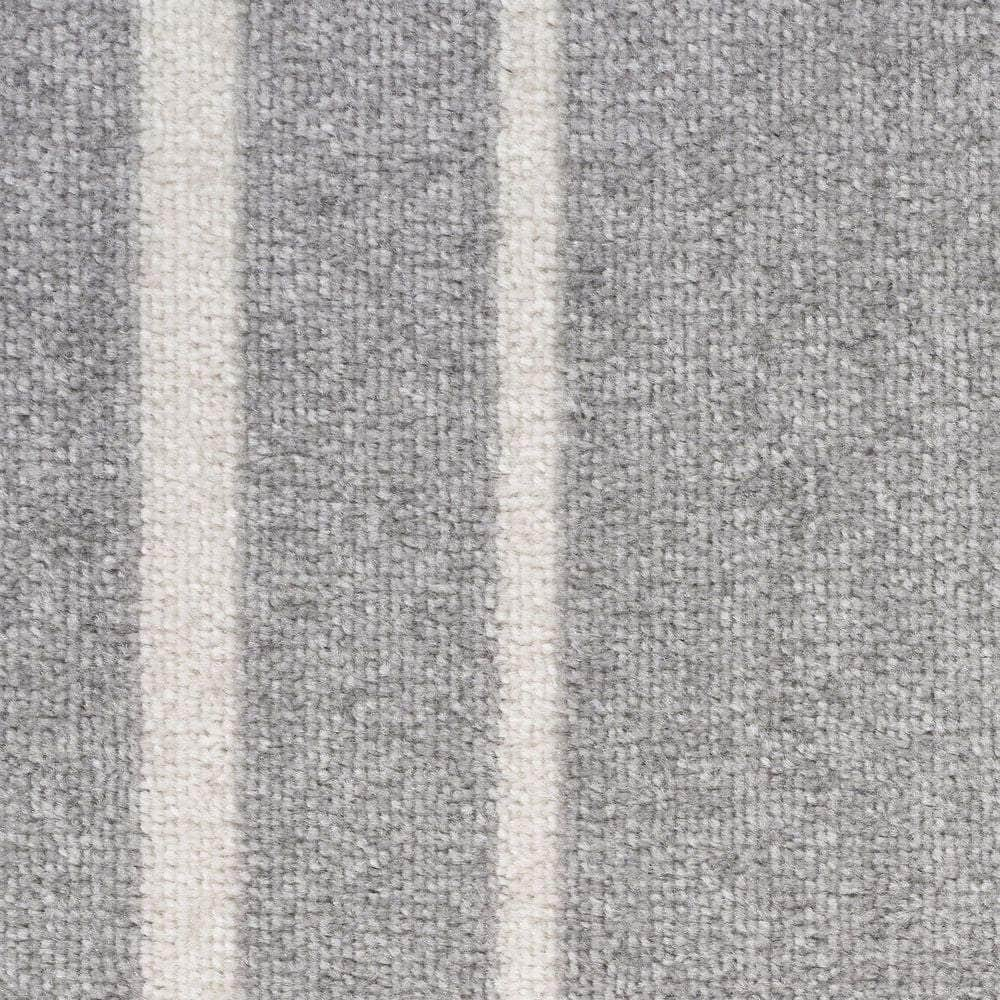 Nourison Essentials NRE02 Grey Ivory Rugs #color_grey ivory