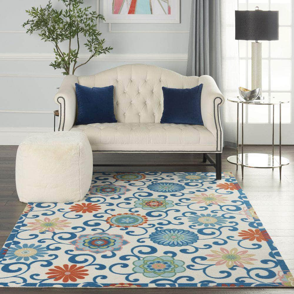 Sun & Shade SND84 Ivory/Multi Rugs #color_ivory/multi