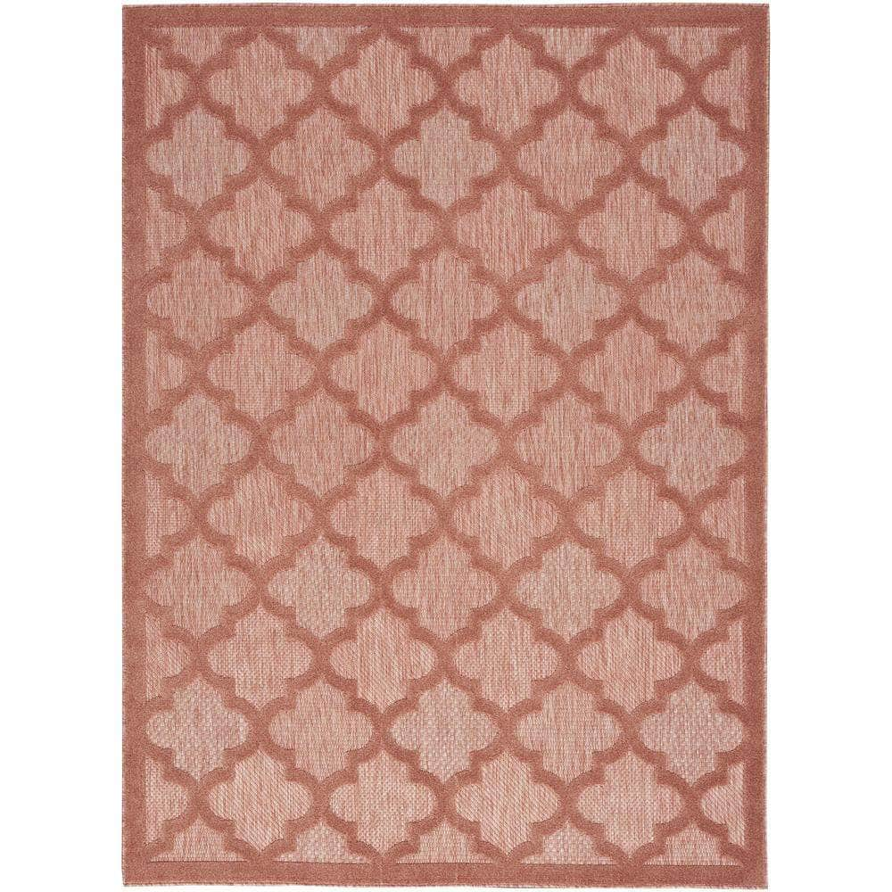 Easy Care NES01 Coral/Orange Rugs #color_coral/orange