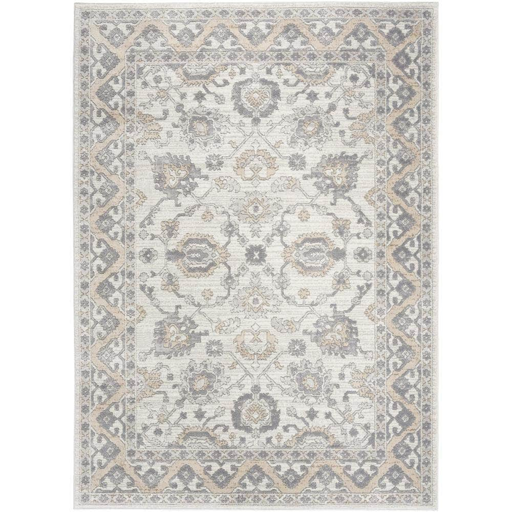 Series 4 SR401 Cream Grey Rugs #color_cream grey