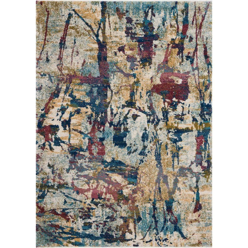 Fusion FSS10 Cream/Multicolor Rugs #color_cream/multicolor