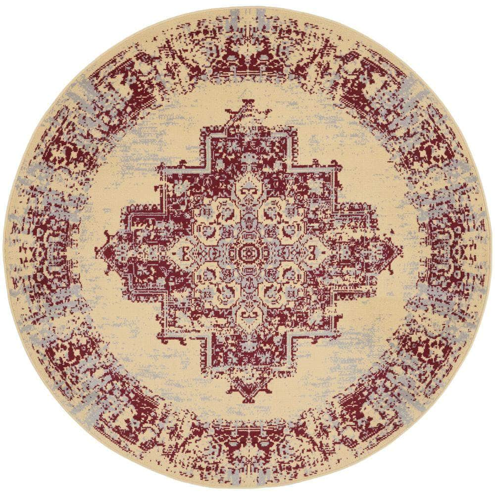 Grafix GRF14 Cream/Red Rugs #color_cream/red