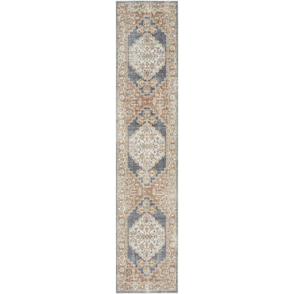 Astra Machine Washable ASW11 Denim Multicolor Rugs #color_denim multicolor