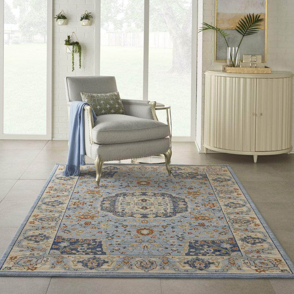 Majestic MST03 Light Blue Rugs #color_light blue