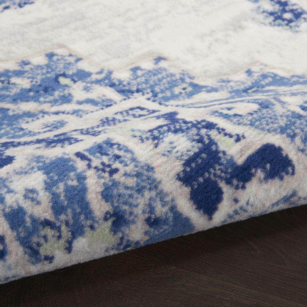 Whimsicle WHS03 Ivory Blue Rugs #color_ivory blue