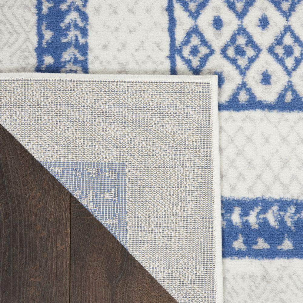 Whimsicle WHS13 Ivory Blue Rugs #color_ivory blue