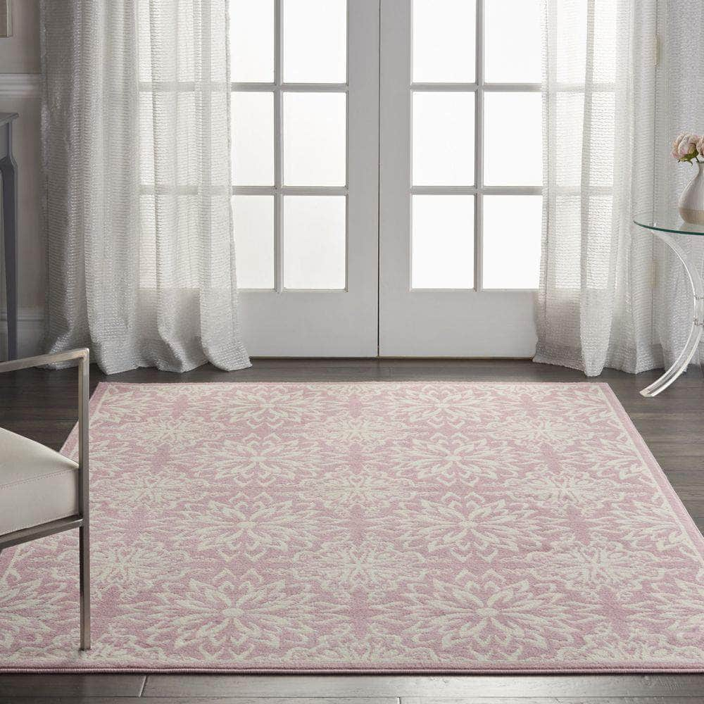 Jubilant JUB06 Ivory/Pink Rugs #color_ivory/pink