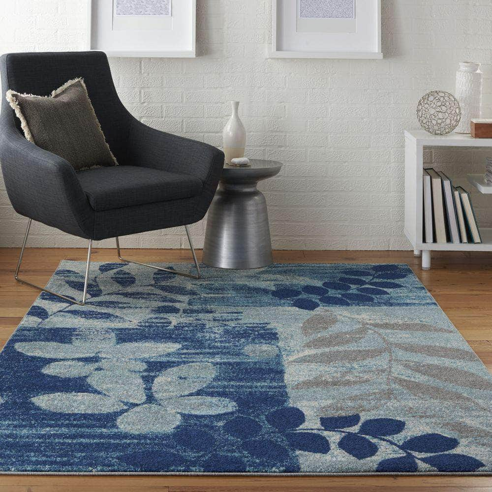 Tranquil TRA01 Navy/Light Blue Rugs #color_navy/light blue