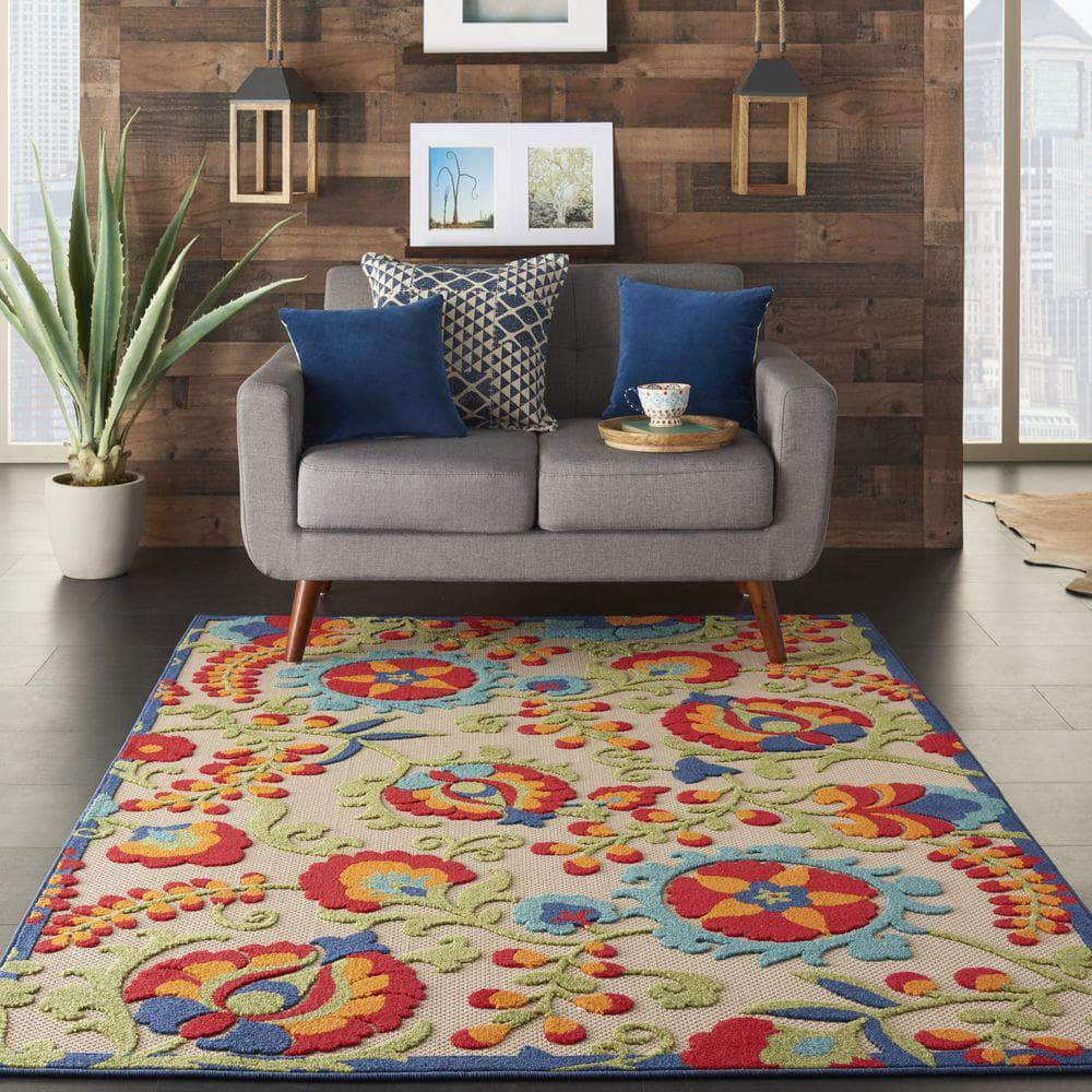 Aloha ALH17 Multicolor Rugs #color_multicolor