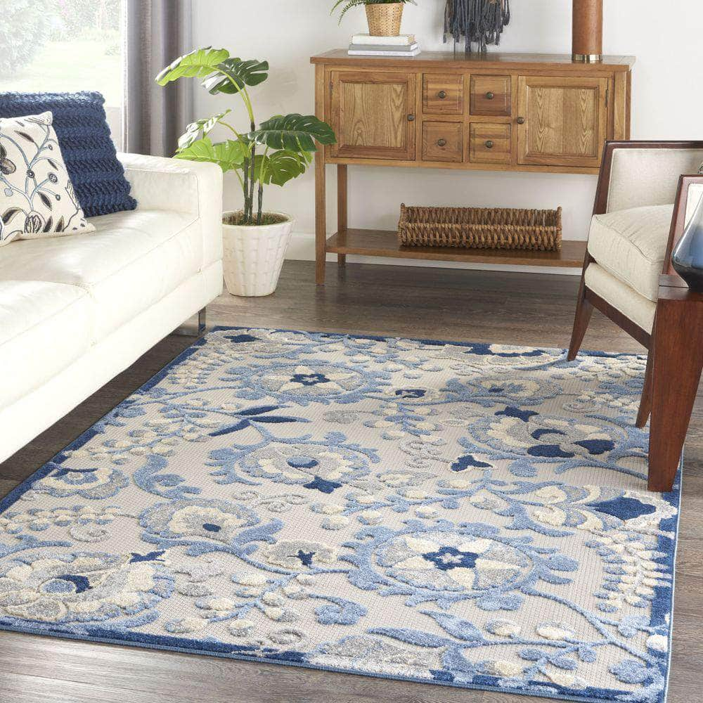 Aloha ALH17 Ivory/Multi Rugs #color_ivory/multi