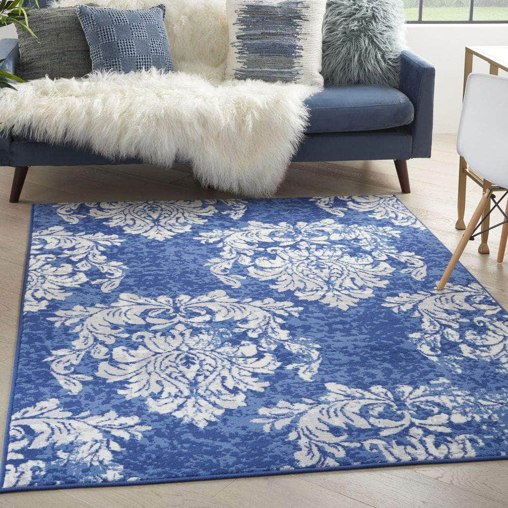 Whimsicle WHS11 Navy Ivory Rugs #color_navy ivory