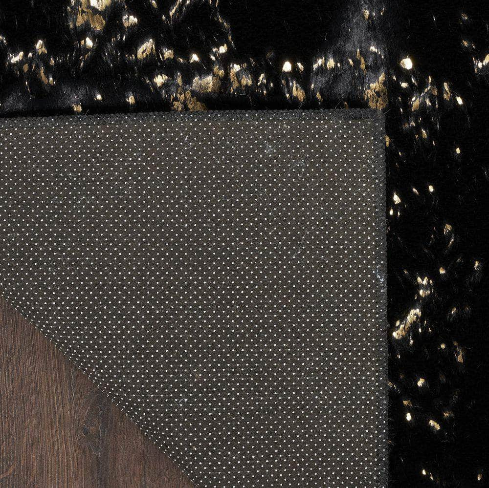 Cozy Shimmer CSH01 Black Rug #color_black