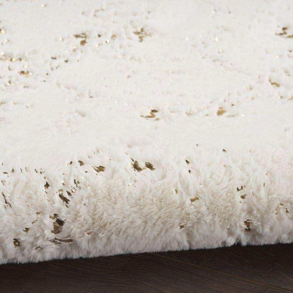 Cozy Shimmer CSH01 Ivory Rug #color_ivory