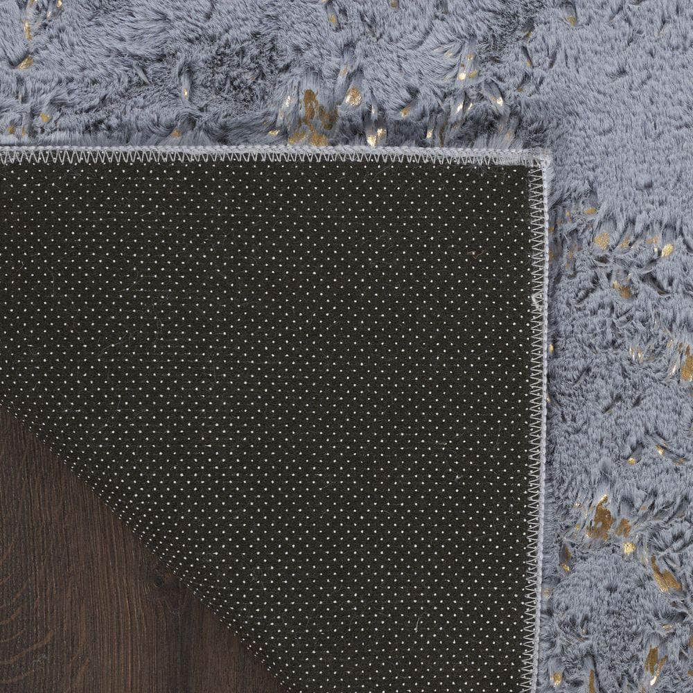 Cozy Shimmer CSH01 Blue Grey Rug #color_blue grey