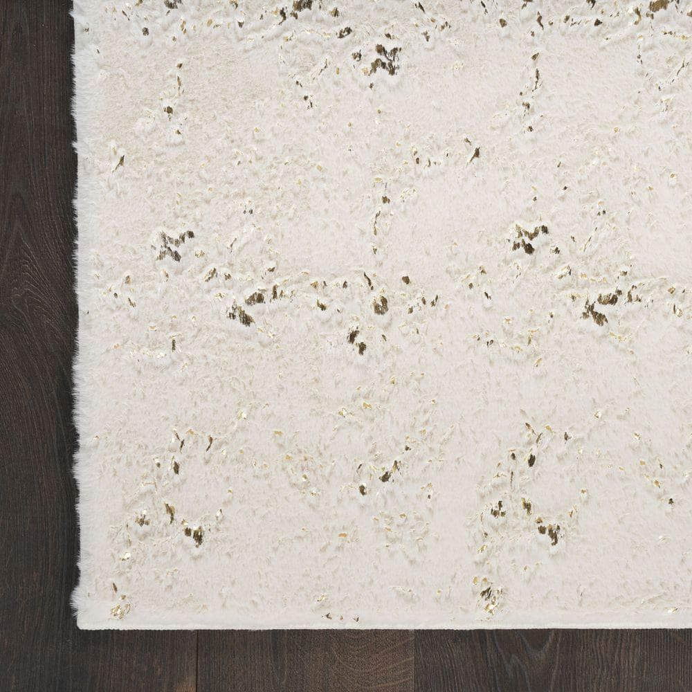 Cozy Shimmer CSH01 Ivory Rug #color_ivory