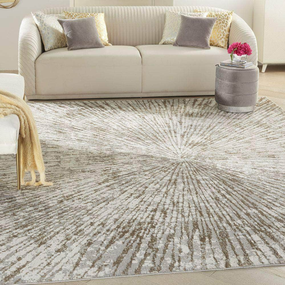 Metallic MTL01 Grey/Mocha Rug #color_grey/mocha