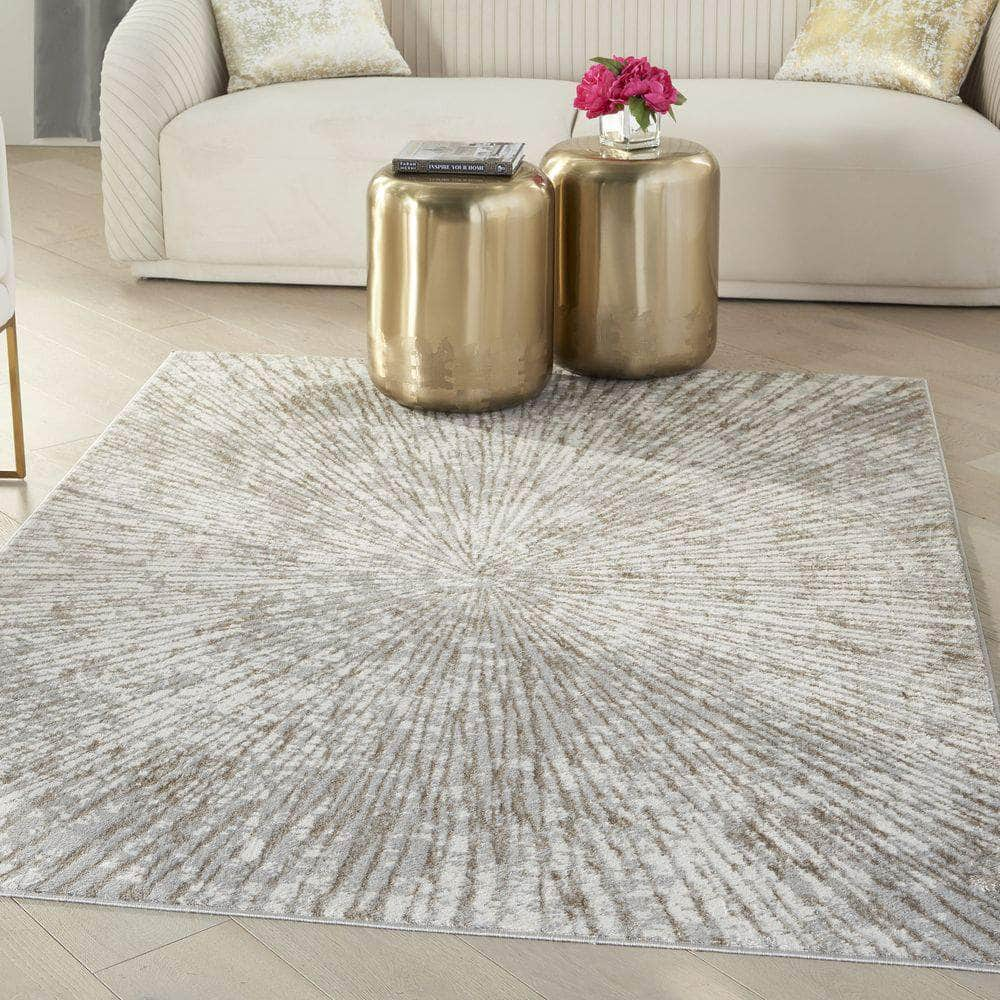 Metallic MTL01 Grey Mocha Rug #color_grey mocha