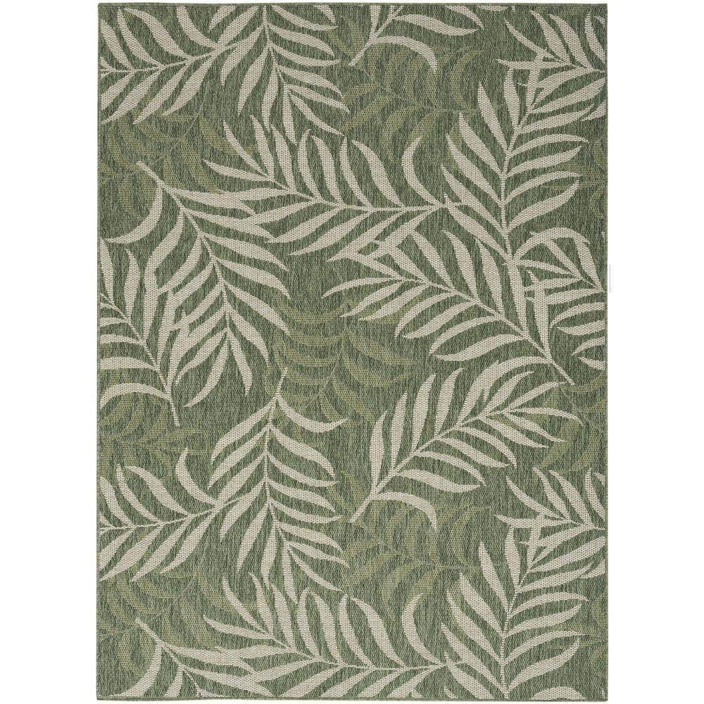 Garden Oasis GOA01 Green Ivory Rug #color_green ivory